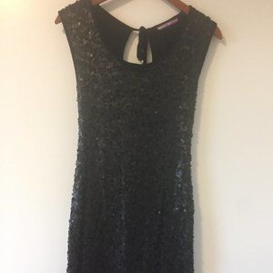 Smart Set Sequin Short Black Dress